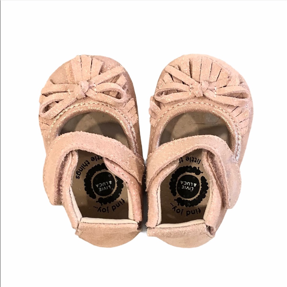 Livie and Luca newborn moccasins